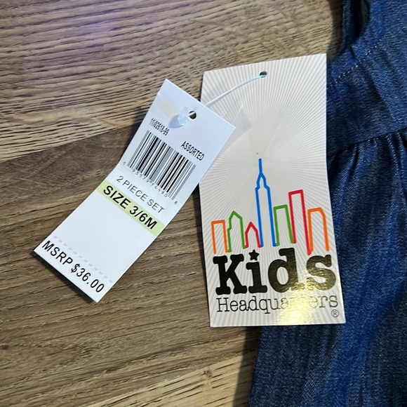 Kids Headquarters 3/6 Month Two Piece Outfit - Picture 3 of 3